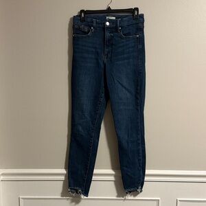 Good American Dark Blue Ankle Jeans